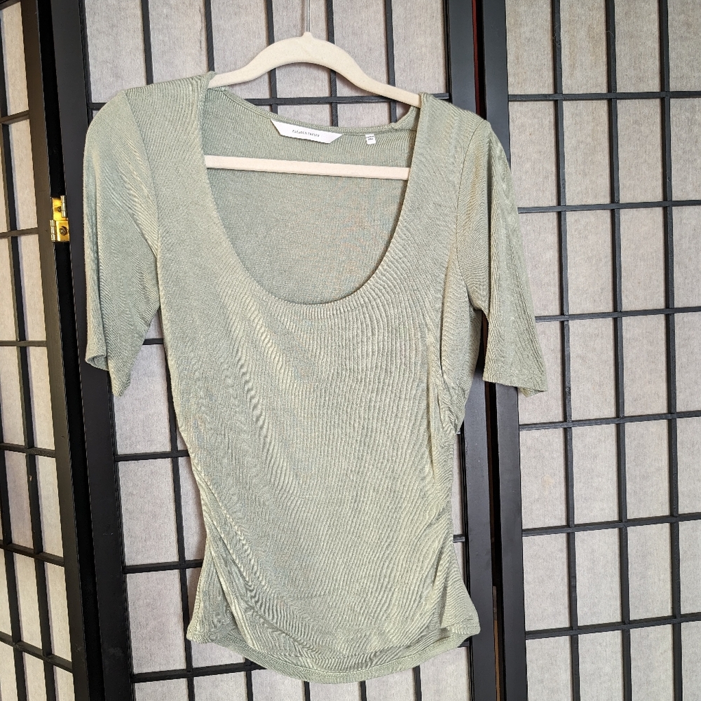 Rebecca Taylor 1/2 Sleeve Scoop Shirt